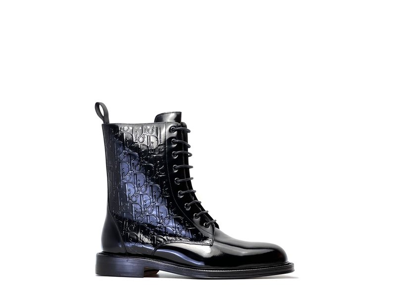 Dior 2021 년 레이스업 하이 부츠 가죽 바닥 001-228335