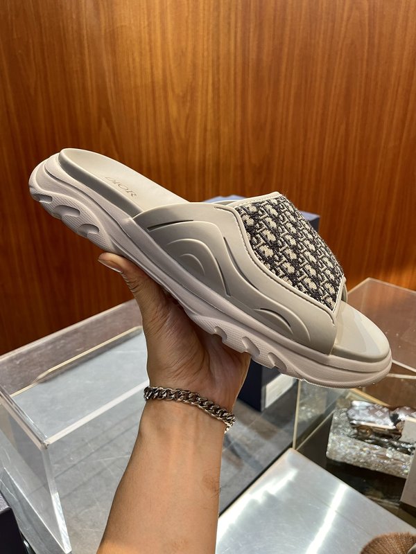 Dior 디올르 오블리크 프린트 소 가죽 슬리퍼 001-228364