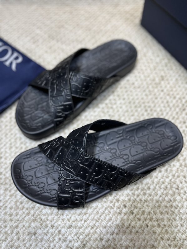 Dior 남성용 가죽 자카드 샌들 001-228417