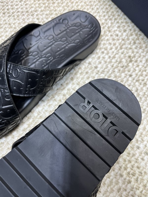Dior 남성용 가죽 자카드 샌들 001-228417