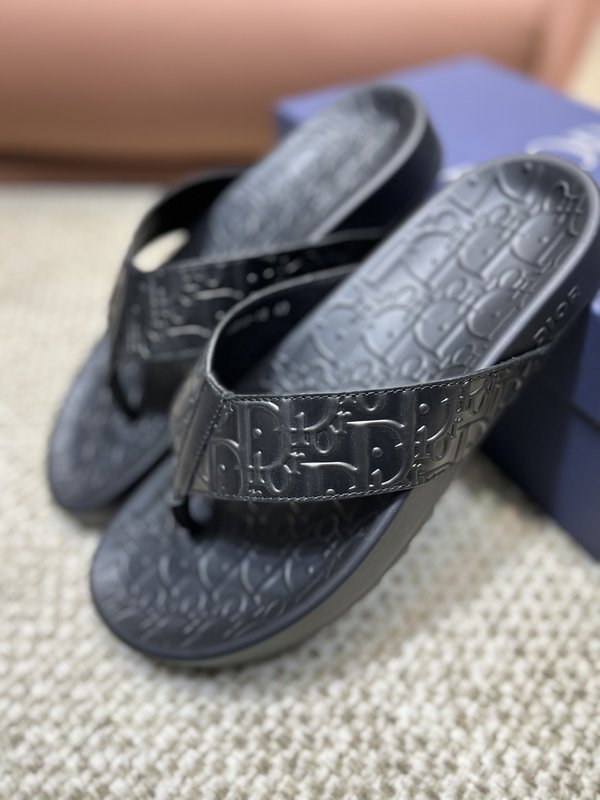 Dior 남성용 가죽 자카드 샌들 001-228417