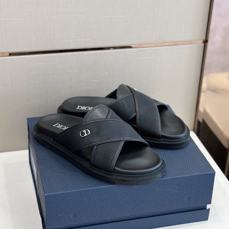 DIOR Aqua 남성 교차 밴드 슬리퍼 001-228419