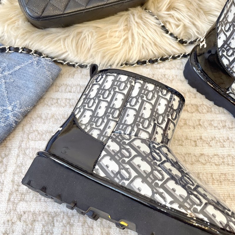 Dior PVC 자수 울 일체형 스노우 부츠 001-228434