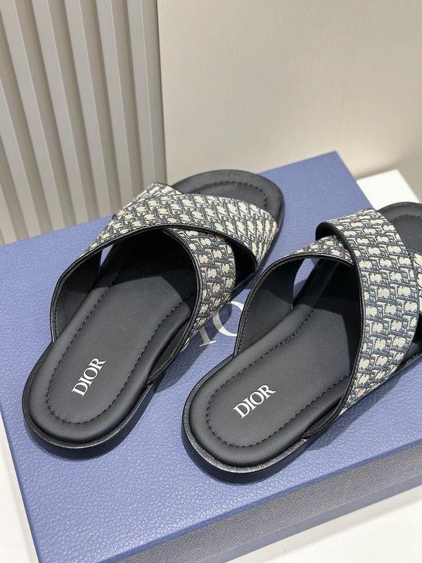 Dior Alias 남성 레더 슬리퍼 001-228446