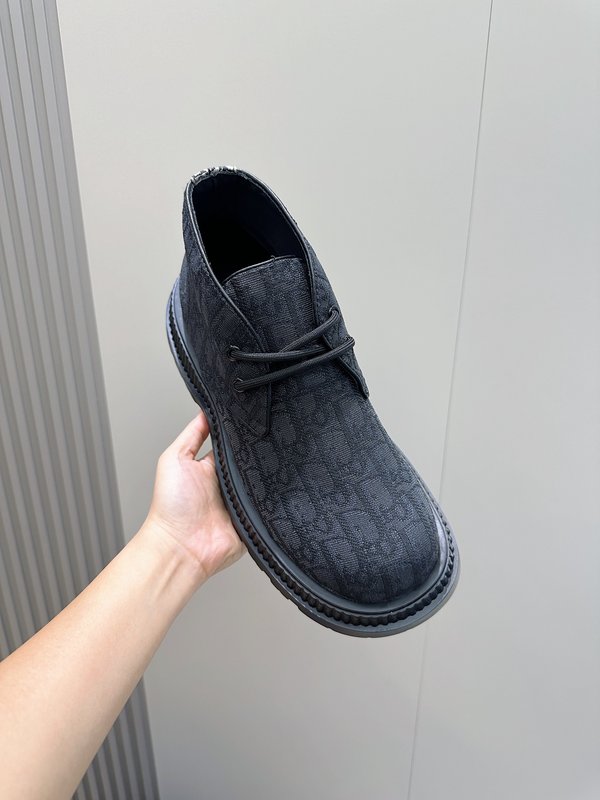 Dior 남성 레이싱 스웨드 가죽 하이톱 부츠 001-228454