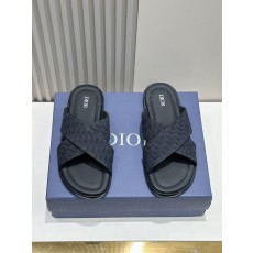 디올 알리아스 남성 가죽 슬리퍼 001-228458
