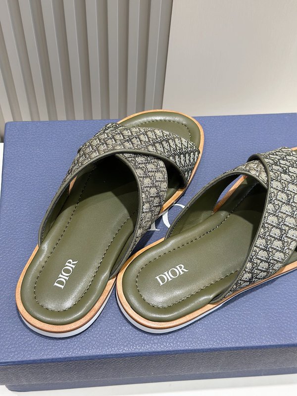 Dior Alias 남성용 가죽 슬리퍼 001-228459
