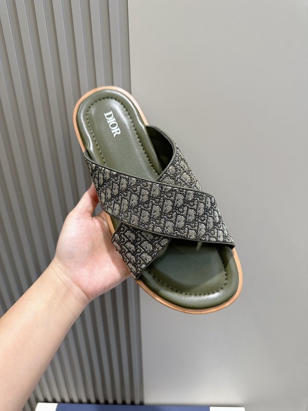 Dior Alias 남성용 가죽 슬리퍼 001-228459