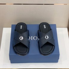 Dior Alias 남성 그레인 가죽 슬리퍼 001-228461