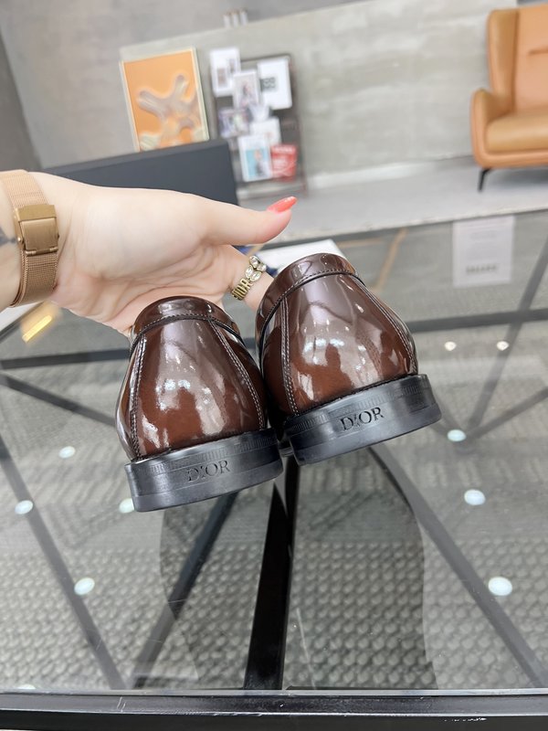 디올 남성용 슬립온 가죽 구두 001-228491