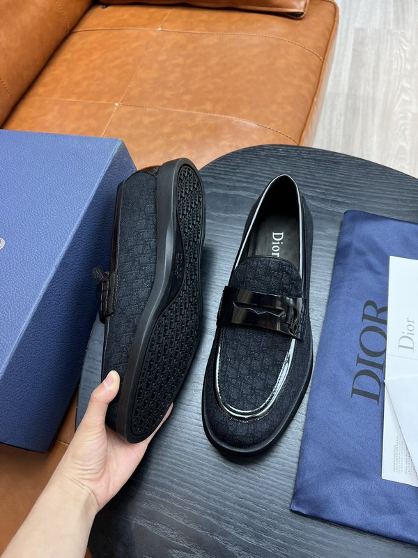 Dior 디올르 남성 블랙 로퍼 구두 001-228528