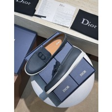 Dior Granville 남성 네이비 수ède 로퍼 001-228650