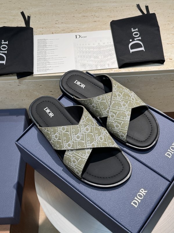 디올 Dior Alias 남성 가죽 슬리퍼 001-228653