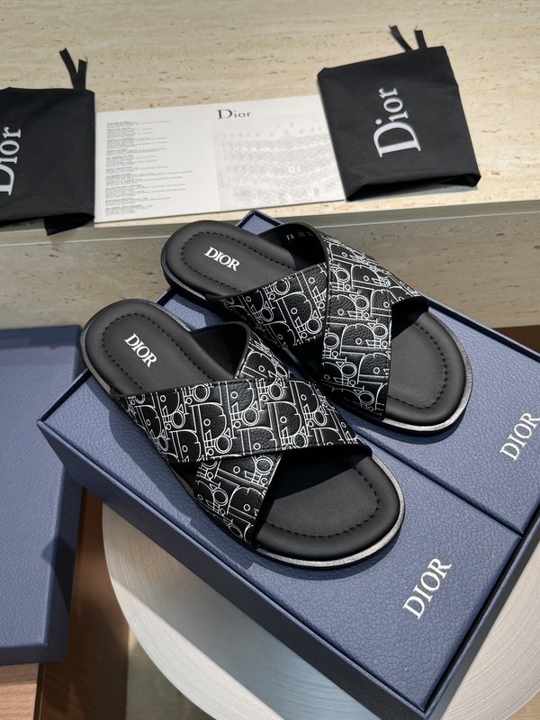디올 Dior Alias 남성 소가죽 슬리퍼 001-228669