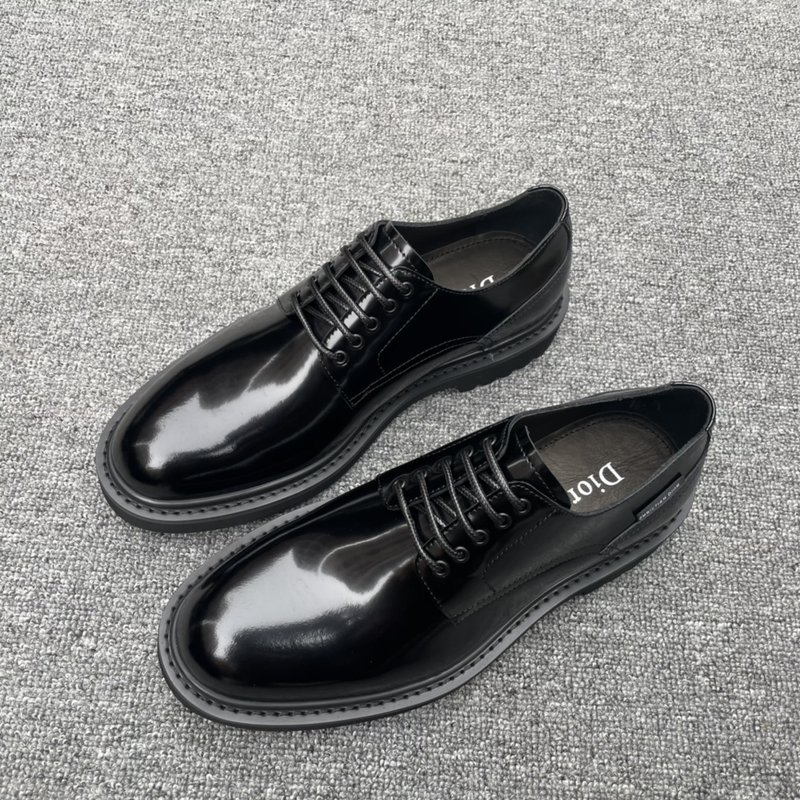 Dior Explorer 블랙 가죽 더비슈즈 001-228676