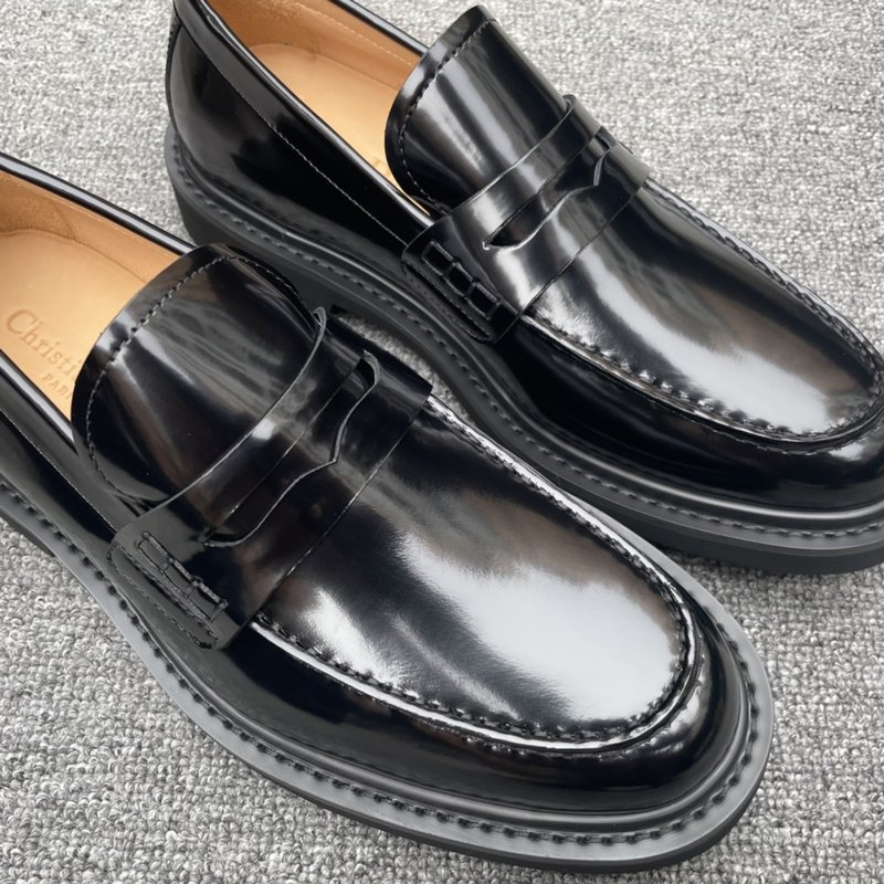 Dior Explorer 블랙 가죽 더비 슈즈 001-228684