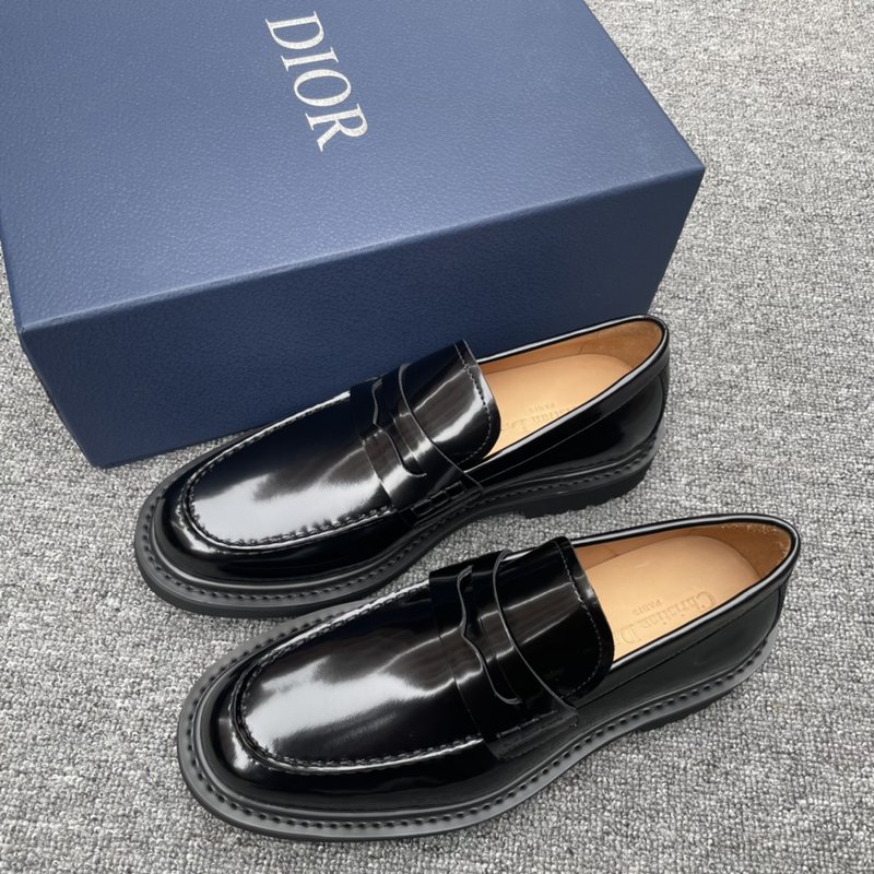 Dior Explorer 블랙 가죽 더비 슈즈 001-228684