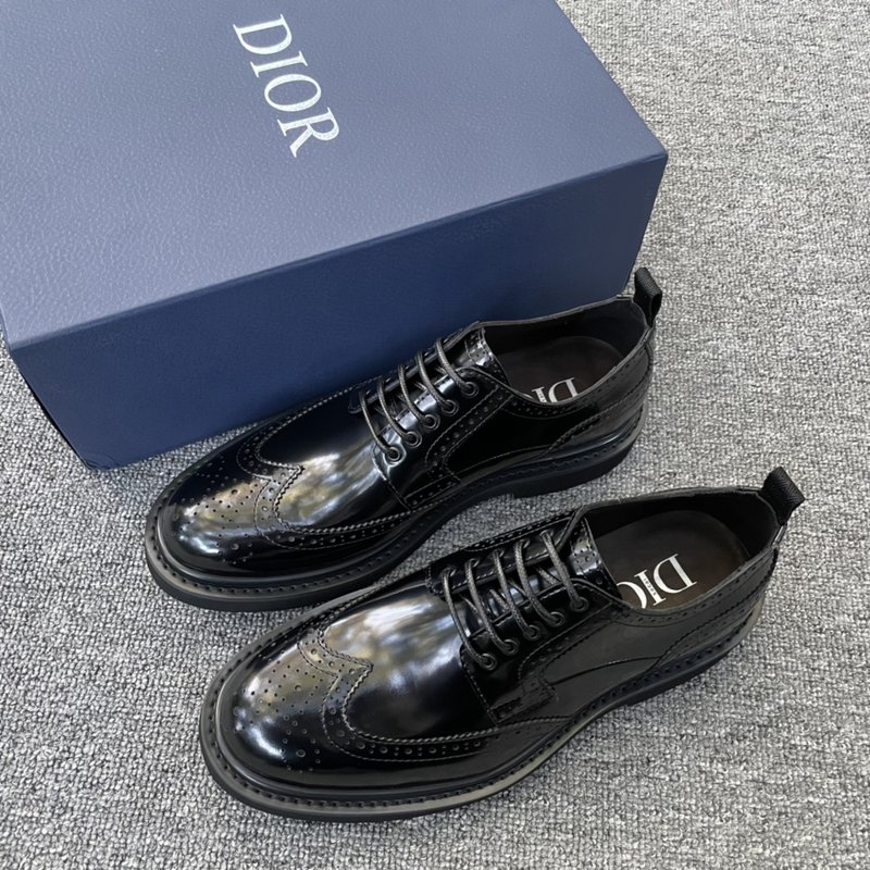 DIOR EXPLORER 블랙 가죽 더비슈즈 001-228687