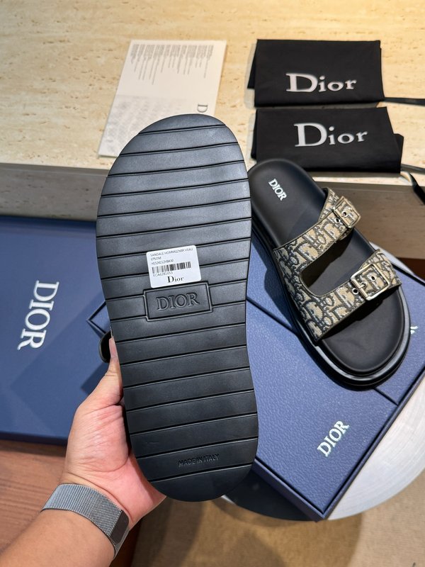 Dior Aqua 남성 크로스 밴드 패턴 슬리퍼 001-228698