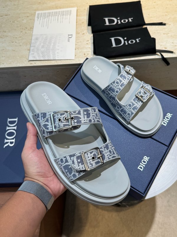 Dior Aqua 남성 캔버스 샌들 슬리퍼 001-228699