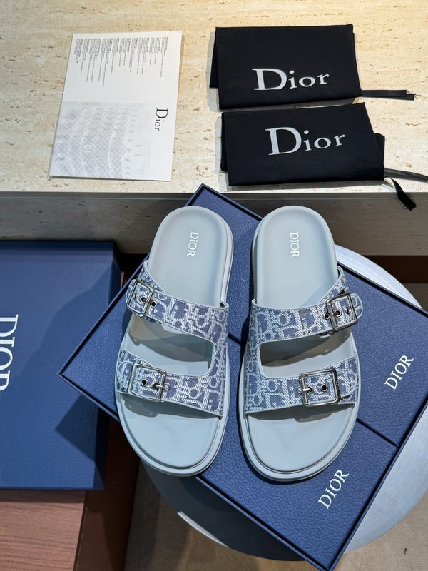 Dior Aqua 남성 캔버스 샌들 슬리퍼 001-228699