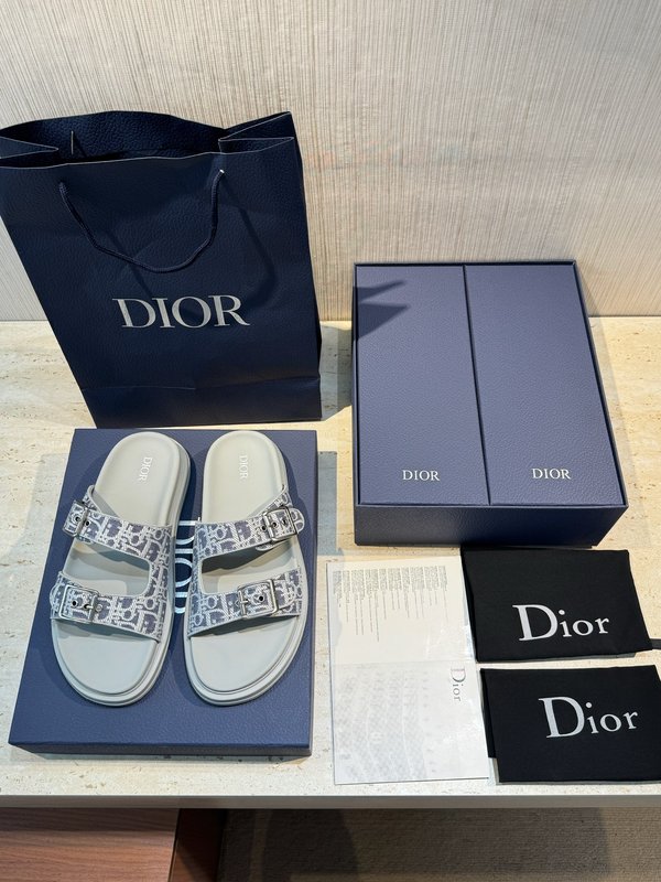 Dior Aqua 남성 캔버스 샌들 슬리퍼 001-228699