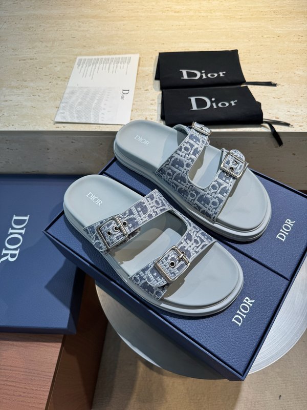 Dior Aqua 남성 캔버스 샌들 슬리퍼 001-228699