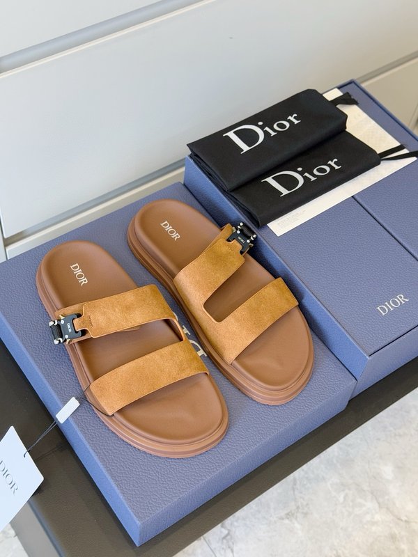DIOR Aqua 남성 크로스 밴드 슬리퍼 샌들 001-228709