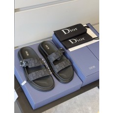DIOR Aqua 남성 교차 스트랩 캔버스 샌들 001-228711