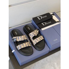DIOR Aqua 남성 크로스 밴드 슬리퍼 샌들 001-228718
