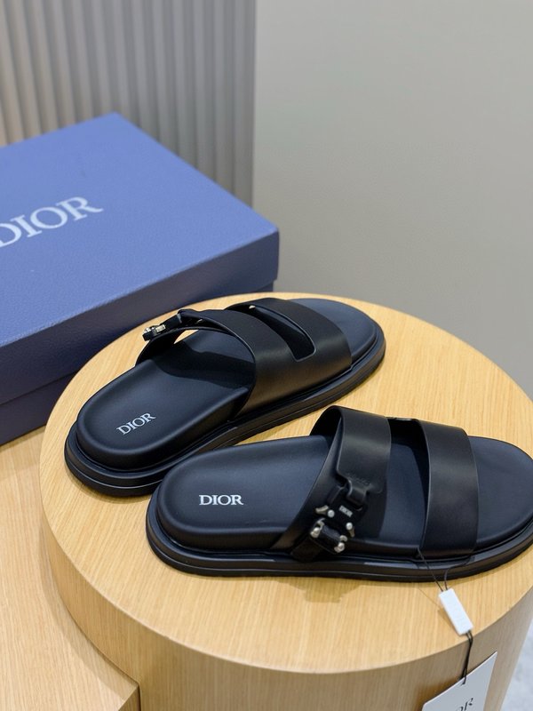 DIOR Aqua 남성 크로스 밴드 슬리퍼 001-228721