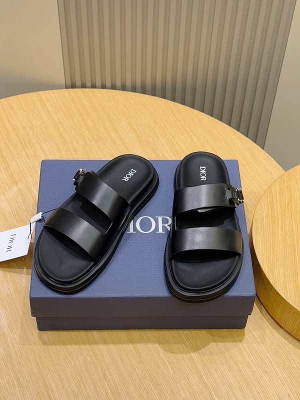 DIOR Aqua 남성 크로스 밴드 슬리퍼 001-228721