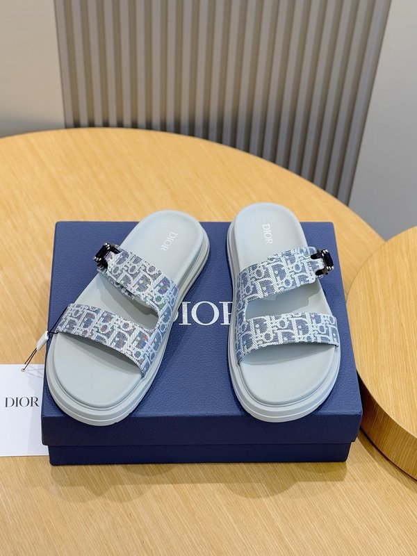 Dior Aqua 남성 캔버스 교차 샌들 001-228723