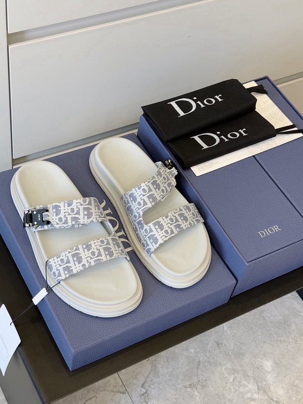 Dior Aqua 남성 캔버스 교차 샌들 001-228723