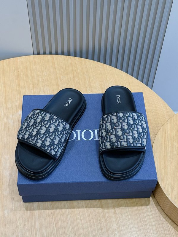 Dior Aqua 남성 캔버스 슬리퍼 001-228736