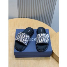 Dior Aqua 남성 CD 패턴 크로스 밴드 슬리퍼 001-228739
