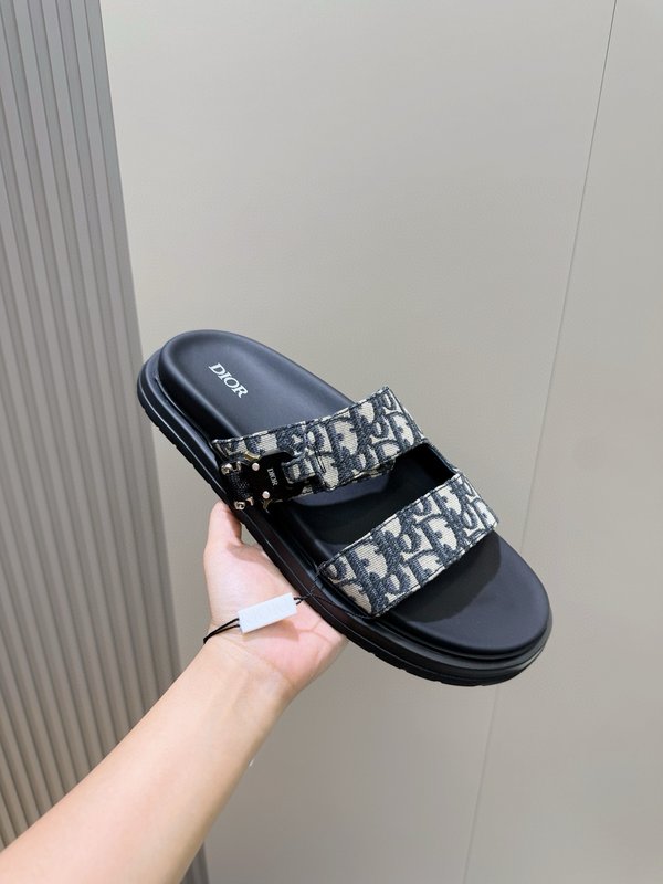 Dior Aqua 남성 크로스 밴드 슬리퍼 001-228744