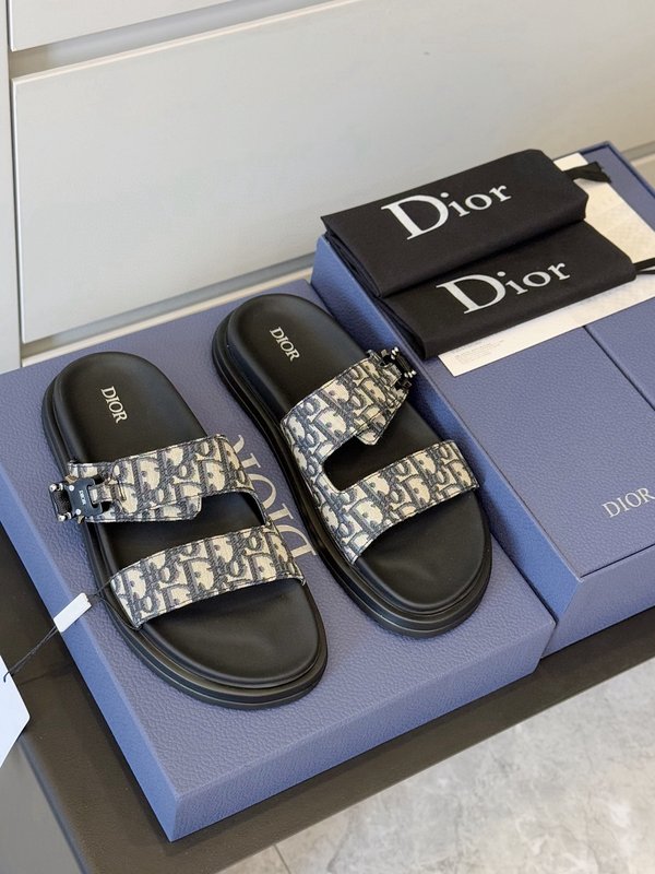 Dior Aqua 남성 크로스 밴드 슬리퍼 001-228744
