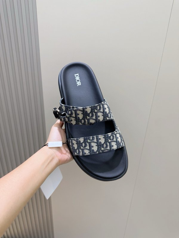 Dior Aqua 남성 크로스 밴드 슬리퍼 001-228744