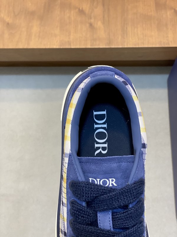 디올 Dior B33 시리즈 네이비 화이트 운동화 001-228873