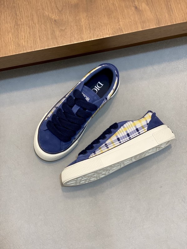디올 Dior B33 시리즈 네이비 화이트 운동화 001-228873
