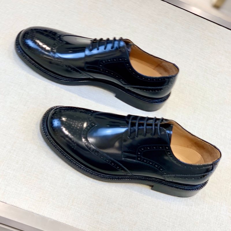 DIOR 남성 라운드 토 정장 레더 슈즈 001-228905