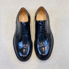 DIOR 남성 라운드 토 정장 레더 슈즈 001-228905