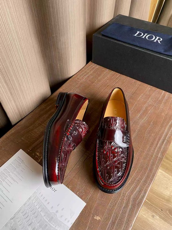Dior 남성 수입 송아지 가죽 수제 구두 001-228946