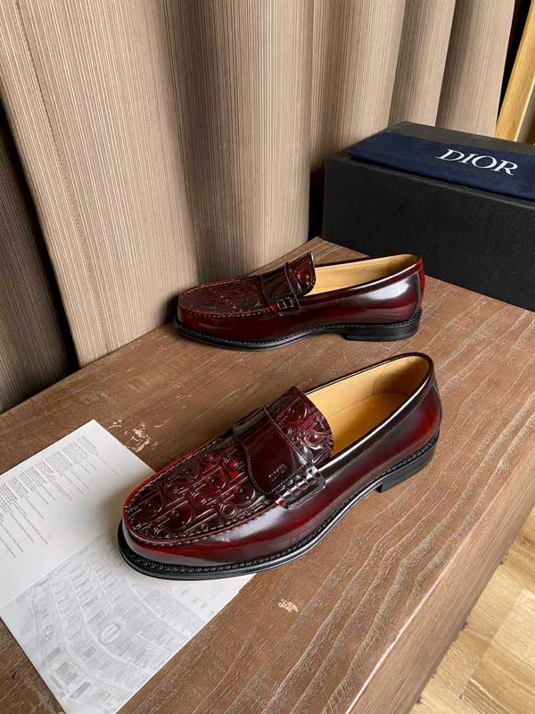 Dior 남성 수입 송아지 가죽 수제 구두 001-228946