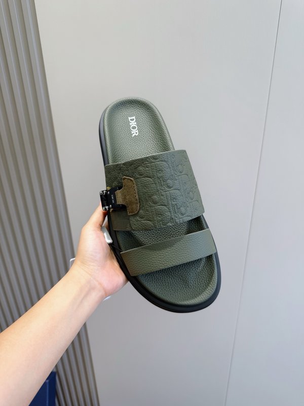 Dior Aqua男士 크로스 밴드 슬리퍼 001-228967