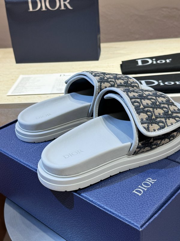 DIOR Aqua 남성 캔버스 크로스 슬리퍼 001-228980