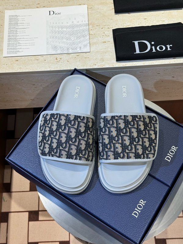 DIOR Aqua 남성 캔버스 크로스 슬리퍼 001-228980