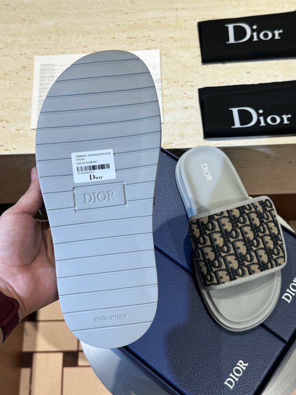 DIOR Aqua 남성 캔버스 크로스 슬리퍼 001-228980
