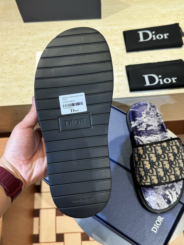 DIOR Aqua 남성 프린트 슬리퍼 001-228981